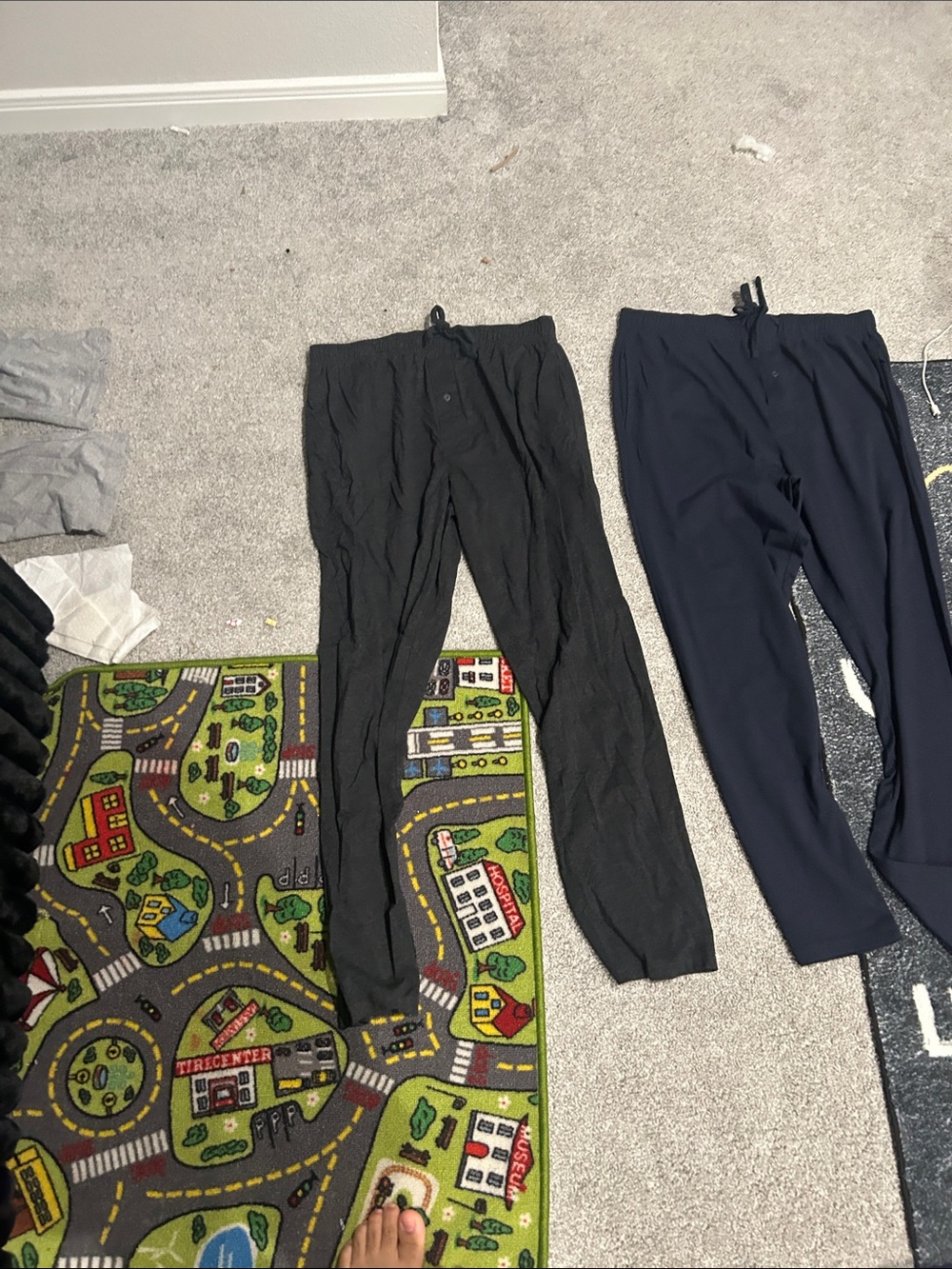 Black Drawstring Pants - Hanes